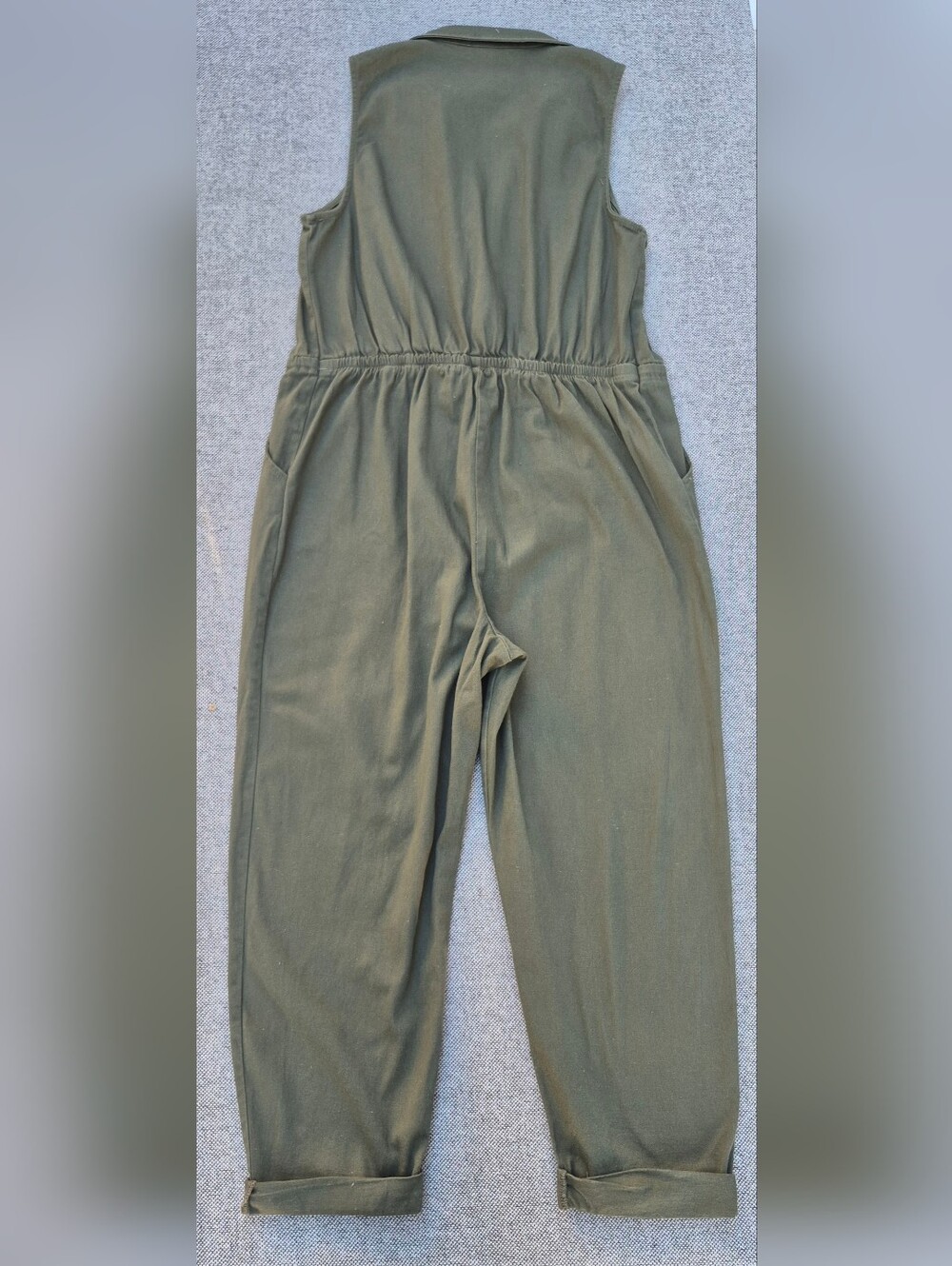 Wild Fable Olive Green Sleeveless Jumpsuit - Picture 3 of 8